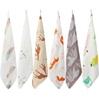 LifeTree Suave Toallas de lavabo- Algodon Toalla Infantil Muselinas Bebe- 27 X 27cm Accesorio de Bebé Pañuelo Para Niños…